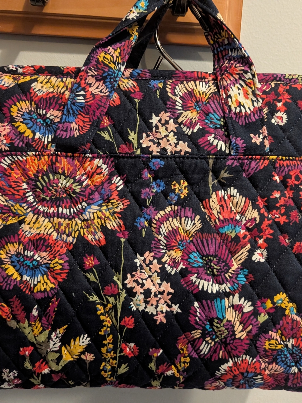 Vera Bradley Black Floral Hanging Cosmetic Organizer - Multicolor - Picture 7 of 8